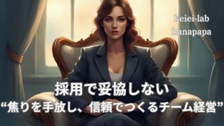 採用の焦りは命取り。人を妥協せずに選ぶ力が店の未来を決める