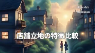 【店舗立地戦略】駅前立地と郊外住宅街立地の特徴比較|集客・経費・リスクの見極め方