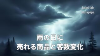 【雨の日に売れる商品と客数変化】安全対策と売上確保の工夫