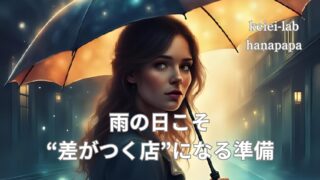 【現場エピソード】梅雨入りに備える売場づくりと需要商品の発注｜雨の日こそ“差がつく店”になる準備
