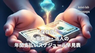 【完全版】個人事業主・法人の年間支払いカレンダー|税金・社会保険料・固定費スケジュールまとめ