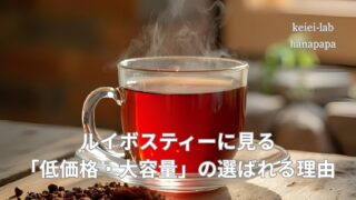 ルイボスティーに学ぶ経営戦略|価格と容量の選ばれる理由