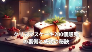 【現場エピソード】クリスマスケーキ200個販売の裏側