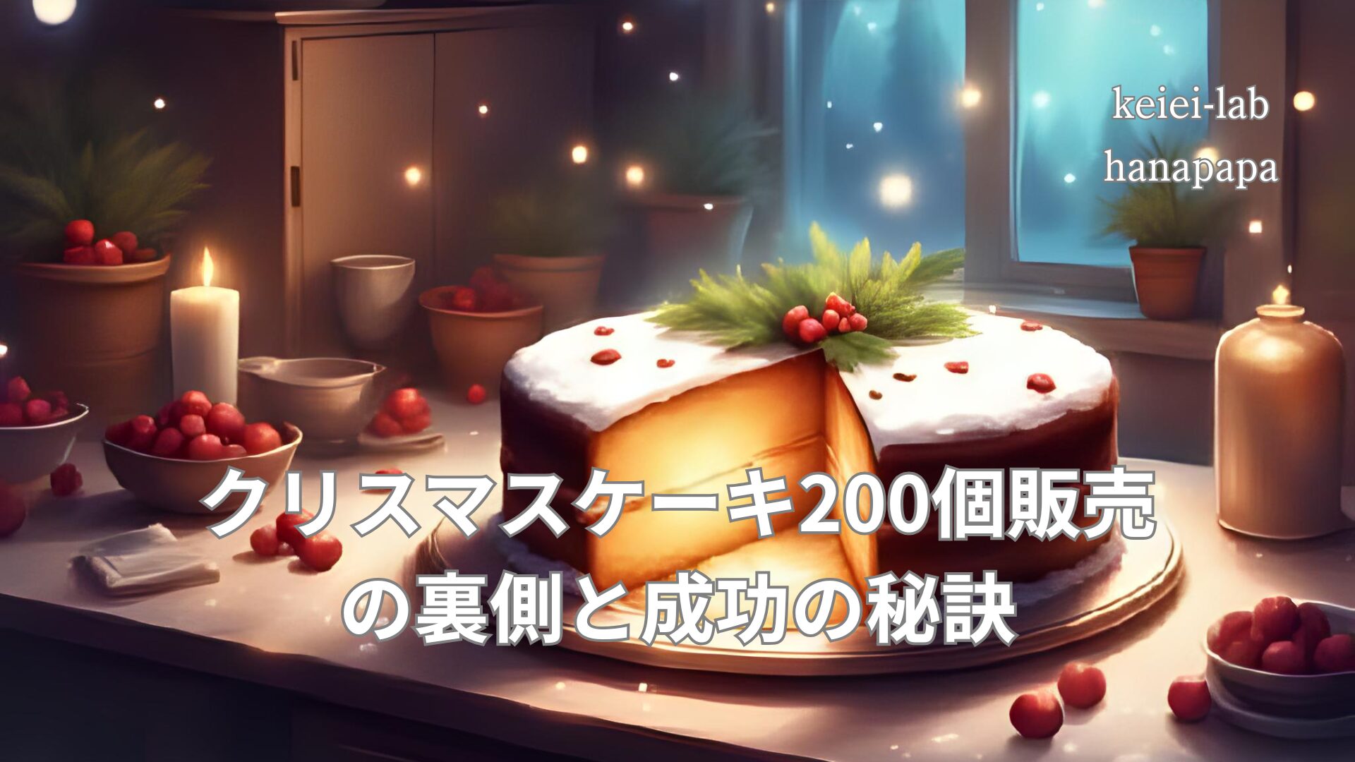 【現場エピソード】クリスマスケーキ200個販売の裏側