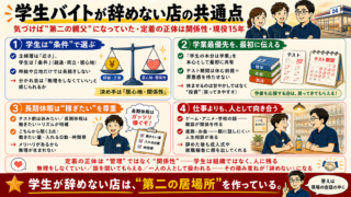 学生アルバイトが長く続く店の共通点｜「第二の親父」になった結果