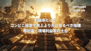 利益率とは？コンビニ経営で売上より先に見るべき指標｜粗利率・現場利益率の土台