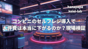 コンビニのセルフレジ導入で人件費は本当に下がるのか?現場検証