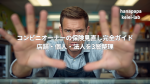 コンビニオーナーの保険見直し完全ガイド｜店舗・個人・法人を3層整理
