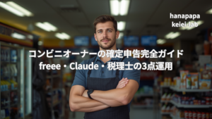 コンビニオーナーの確定申告完全ガイド｜freee・Claude・税理士の3点運用