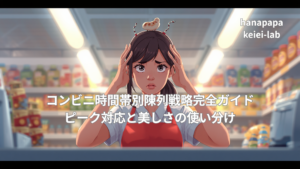 コンビニ時間帯別陳列戦略完全ガイド|ピーク対応と美しさの使い分け
