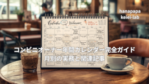 コンビニオーナー年間カレンダー完全ガイド|月別の実務と関連記事