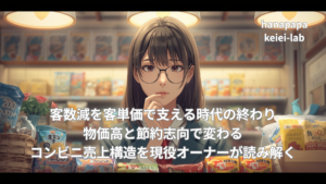 客数減を客単価で支える時代の終わり｜物価高と節約志向で変わるコンビニ売上構造を現役オーナーが読み解く