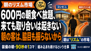 朝のお客様は、脇目も振らない｜600円の朝食べ放題が来ても、客の取り合いは起きないと思う理由【現役オーナー】