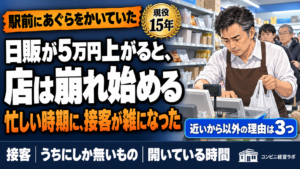 日販が5万円上がると、店は崩れ始める｜京急ストア社長「駅前にあぐらをかいていた」——「近いから」以外の理由を3つ言えるか【現役オーナー】